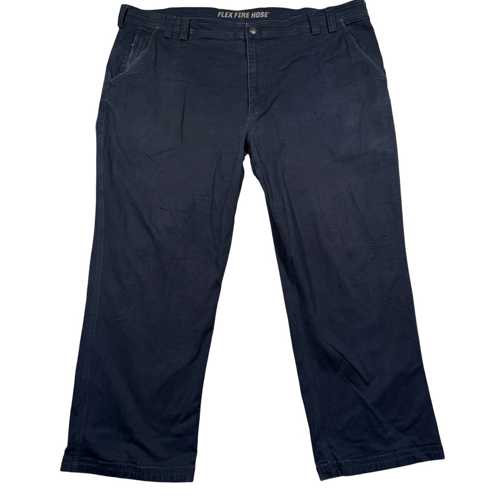 Duluth Trading Co Flex Fire Hose Forman Pants Mens 46x30 Navy Utility‎ Workwear